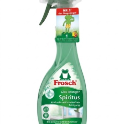 Soluție pentru Curățat Geamuri Frosch Spiritus, 500ml – Strălucire Fără Urme și Putere Naturală de Degresare