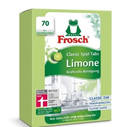 Tablete pentru mașina de spălat vase Frosch Classic Limone, 70 bucăți