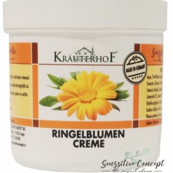 Cremă cu Extract de Gălbenele Krauterhof, 250ml – Unguent Cicatrizant și Reparator pentru Piele Uscată, Iritații, Arsuri Minore și Regenerare Celulară – Formulă Naturală Calendula Officinalis, Calitate Germană