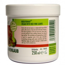 Cremă Krauterhof cu Castane și Frunze de Viță de Vie Roșie, 250ml – Tratament Revitalizant pentru Picioare Obosite și Grele – Stimulează Circulația și Întărește Venele – Calitate Germană - Img 3