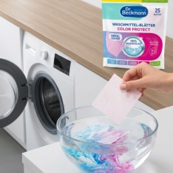 Detergent de rufe sub formă de foițe Dr. Beckmann Magic Leaves Color, 25 spălări - Img 2