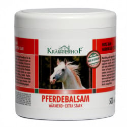 Gel Puterea Calului Extra Puternic Krauterhof, 500ml – Gel Reumatismal cu Efect de Încălzire Intensă – Calmează Durerile Musculare, Articulare și de Spate – Formulă cu Extracte de Plante și Camfor – Calitate Germană