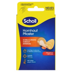 Plasturi Scholl pentru bătături, cu acid salicilic, 4 buc