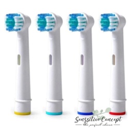 Set 4 rezerve Elina Dent pentru periuta de dinti electrica “Oral B” rotativa/oscilanta - Img 2