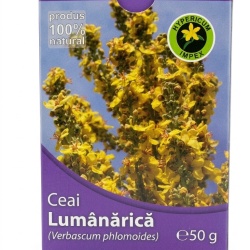 Ceai de Lumânărică Vrac (Verbascum phlomoides), Hypericum Impex, 100% Natural, 50 g