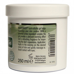 Gel Anti-celulitic Krauterhof, 250ml – Tratament pentru Reducerea Aspectului de „Coajă de Portocală” – Efect Termic de Încălzire și Netezire – Cu Carnitină și Extracte de Plante – Calitate Germană - Img 2