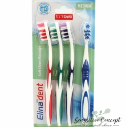Periuta de dinti Soft Clean 3+1 Elina Dent