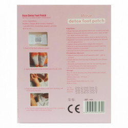 Plasturi detoxifianti pentru talpi cu trandafir 10 bucati Henan