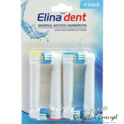 Set 4 rezerve Elina Dent pentru periuta de dinti electrica “Oral B” rotativa/oscilanta