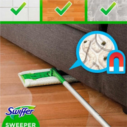 Set mop Swiffer Dry+Wet 8 rezerve lavete uscate + 3 rezerve lavete umede