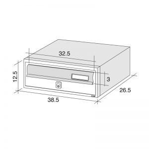 Cutie postala incastrabila in zid /perete MODULAR 1 200/1