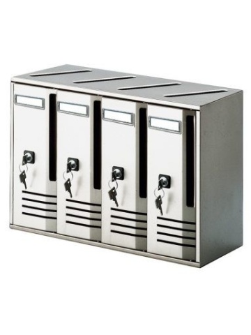 Cutii posta din aluminiu anodizat 4 Posti