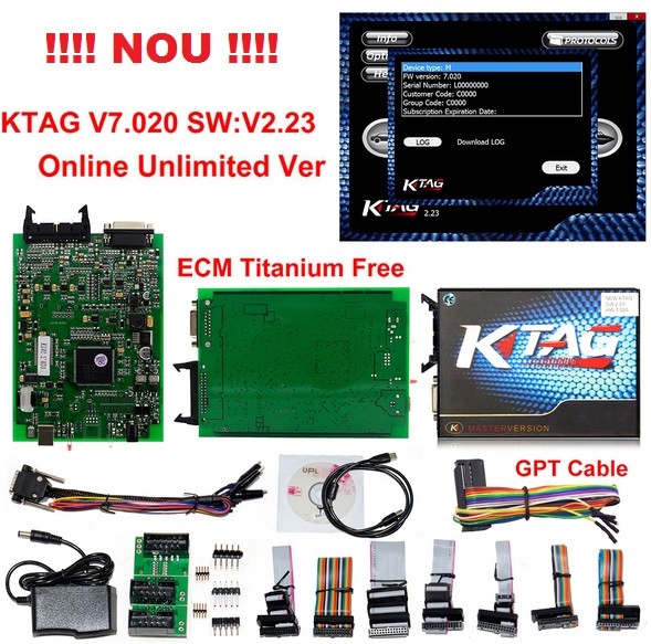 Ktag Tester profesional de chip tuning si programare auto Master K