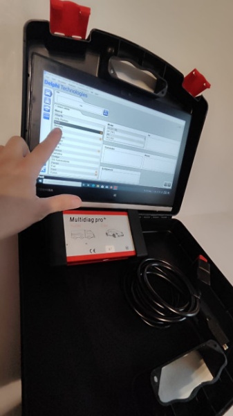 Kit Tester Auto Profesional Multidiag Pro+ Turisme &amp; Camioane in limba Romana cu Laptop/Tableta Toshiba 12.5 Inch, bluetooth 5.0, full activat diagnoza, programari, functii speciale => Program coduri eroare Inclus - Img 2