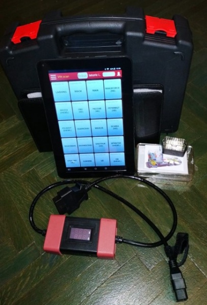 Kit Tester Diagnoza Auto Camioane / Tiruri Launch HD Light X431 12/24 Volti Multimarca - Img 2