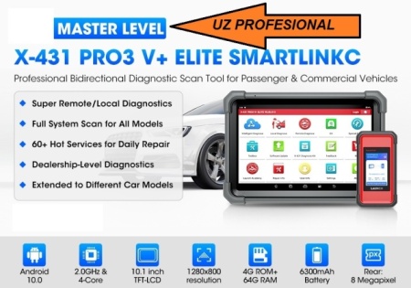 LAUNCH X431 PRO3 V+ Elite 2 Ani Update, 4/64GB, Tableta 10.1 Inch 6300Ah, CAN FD, Smartlink C J2534 Programator ECU, update soft HD Camioane la cerere - Img 7
