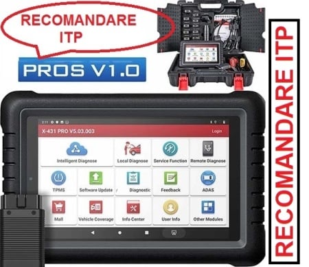 Lichidare Stoc ! Original Launch X431 PROS V1.0 3/32GB cu Bluetooth 5.0 Generatia III Codare ECU, OBFCM, CANFD, Programari, Functii Online, Update 24 Luni !