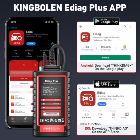 Noua Interfata Ediag Plus TOATE mărcile de mașini incluse, Protocolul Canfd Activ, Codare ECU, 12 luni Update online - Img 5