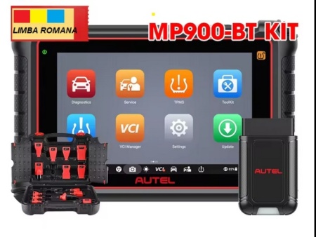Noua versiune Autel MaxiPRO MP900 Bluetooth (GRATIS Autel MV105S) = Tester Diagnoza auto Profesional Bluetooth Limba ROMANA 4GB RAM, 64GB ROM, Android 11, Procesor Quad core (1.8GHz).