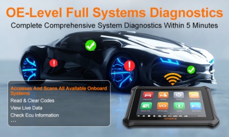 Otofix D1 Lite Autel Tester Auto Multimarca Profesional Bluetooth Wireless, Upgrade pentru MaxiCOM MK808BT MK808 MaxiCheck MX808, acum si in limba Romana - Img 3