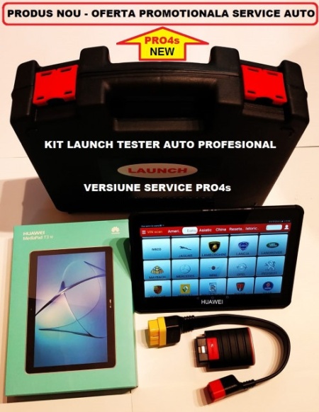Promotie ! Interfata auto Launch X431 EasyDiag T4.0 Android Bluetooth Launch x431 PRO4s cu tableta Huawei 10 Inch, Husa Thoughbook - Img 2