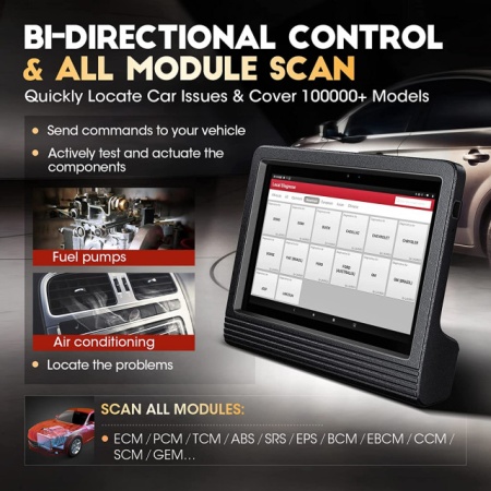 Promotie !! Noul model Launch X431 V+ PRO4 PLUS Wifi/Bluetooth Tableta Toughbook 10.1'' Tester Auto Profesional Service, Meniu Romana, Raport PDF Service - Img 7