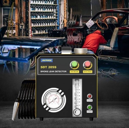 PROMOTIE ! Tester auto Autool SDT205s Detectie scurgere fum turisme si camioane, Generator de fum, tester de etanșeitate - Img 2