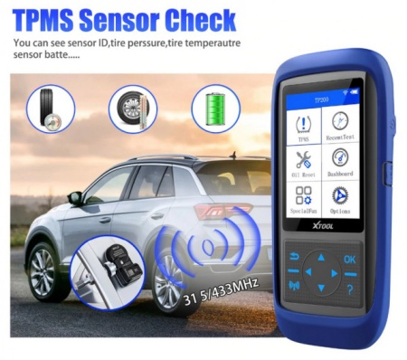 Tester auto monitorizare presiune pneuri / anvelope XTOOL TP150 315&amp;433 MHZ - Img 5