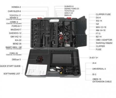 Tester auto multimarca Launch HD3.0 X431 V PRO4 Kit Complet Turisme, Autoutilitare 12V si Camioane 24V - Img 6