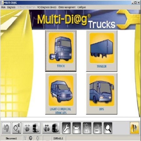 WAS Multi-Diag tester auto profesional pentru camioane cu bluetooth - Img 2