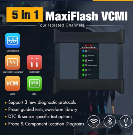 Autel MaxiSys MS919 Advanced MaxiFlash 5-in-1 VCMI Osciloscop, Reparatii Asistate, Programare ECUECU, update limba Romana - Img 2