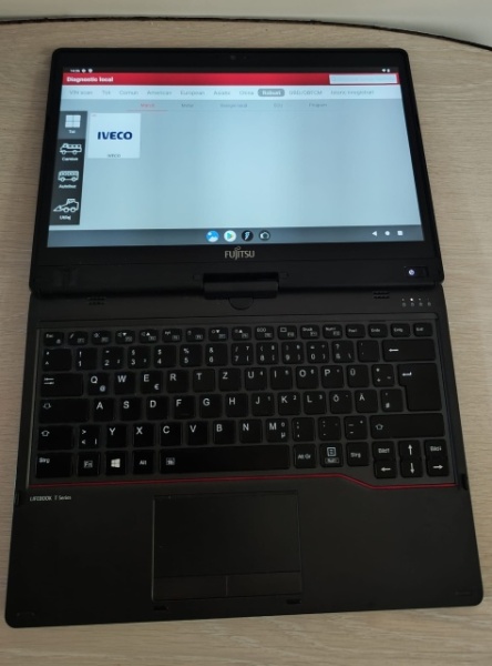 Kit diagnoza auto Launch V Plus Scan &amp; Tableta/Laptop Touchscreen Bluetooth Fujitsu T939 Diagonala 37 CM I5 8365U 16/256 GB UltraBook Touch/Pliabil, Aluminiu, Senzor Soc, Cititor Amprenta, Full Activat Online - Img 4