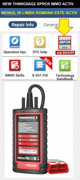 Kit Interfata Auto Profesionala Tableta Launch X431 10.1 inch +ThinkDiag2 Multimarca Turisme&amp;Camione, Diagnoza+Programari+Immo+HaynesPRO+TMPS+ Masini Electrice, OBFCM ACTIV - Img 5