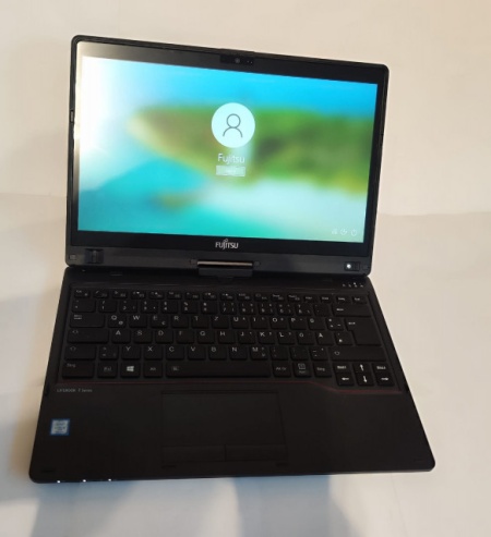 Laptop Tableta Touchscreen Fujitsu T939 I5 8365U FHD IPS 256GB 16GB DDR4 UltraBook Touch/Pliabil, Aluminiu, Senzor Soc, Cititor Amprenta, Windows activat - Img 5