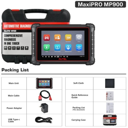 Noua versiune Autel MP900E Maxipro tableta 4/64GB, Sistem complet Android 11 multi-marcă DOIP | Peste 40 de servicii auto profesionale | Codare ECU | Limba Romana inclusiv + CADOU Autel MV105S Endoscop - Img 4