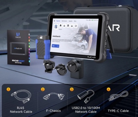 Tester auto profesional MUCAR 892BT 4/64GB, 1000 Masini, Diagnoza auto BIDIRECTIONALA in Romana, DOIP, CAN FD, UPDATE Gratuit pe viață, Programari ECU, 34 Functii Speciale active, Functii Ghidate active - Img 6