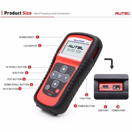 Autel MaxiTPMS TS401 TPMS Tester auto monitorizare presiune pneuri - Img 2