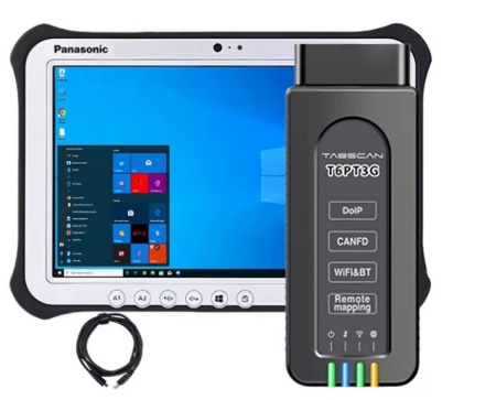 Kit Interfata diagnoza auto tester Porsche Piwis4 V42.9XX, Tester Profesional Generatia noua T6PT3G CANFD DolP OEM TabScan, Tableta/Laptop Inclus - Img 6