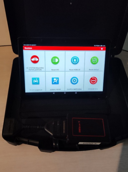 Kit Tester Auto Launch X431 Dbscar5 DS201 + Tableta Huawei 10.1' update la zi, Husa Thoughbook, Prelungitor OBD2, Cutie Transport, Uz profesional / Service Auto Multimarca - Img 6
