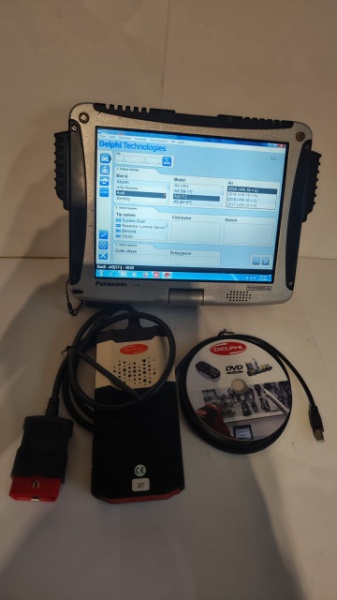 Kit Tester Auto Profesional Turisme &amp; Camioane in limba Romana cu Laptop/Tableta Panasonic CF19 Thoughbook, bluetooth 5.0, full activat si gata de utilizare 12/24V - Img 5