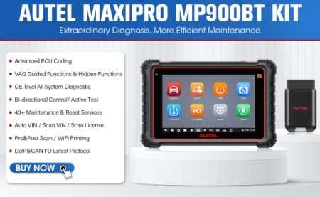 Noua versiune Autel MaxiPRO MP900BT (cu Bluetooth + GRATIS Autel MV105S/PS100) = Tester Diagnoza auto Profesional Bluetooth Limba ROMANA 4GB RAM, 64GB ROM, Android 11, Procesor Quad core (1.8GHz). - Img 6