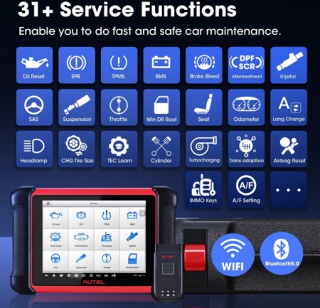 NOUL AUTEL MaxiSYS MK906BT Wireless Tester Auto Profesional Universal Produs Original 100%, obfcm activ - Img 2