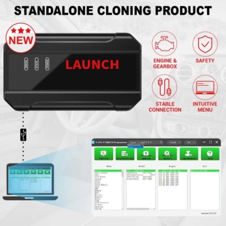 Programator Launch X431 ECU &amp; TCU versiunea Standalone pentru PC Citire/Scriere, Checksum Correction, IMMO OFF, Data Processing, Anti-Theft Shutdown - Img 7