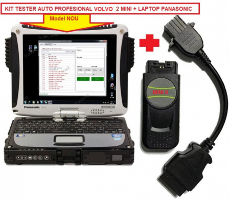 Promo ! Tester auto profesional gama de camioane VOLVO si RENAULT, ultima versiune update la zi, transmisie wireless (Laptop/Tableta Industriala antisoc inclus)