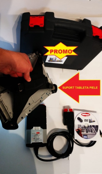 PROMOTIE Kit Tester Diagnoza Auto Multimarca Turisme&amp;Camioane in Limba Romana update 2021/2022 + TABLETA Panasonic Antisoc 10.1 Inch Touchscreen, Uz Profesional 12/24V - Img 3