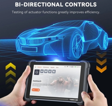 Tester auto profesional THINKCAR THINKSCAN 689BT 4/64GB, 1000 Masini acoperite, Instrument de diagnoza auto BIDIRECTIONAL in Romana cu Suport DOIP CAN FD UPDATE Gratuit pe viață, Programari ECU, 34 Functii Speciale active, Functii Ghidate active - Img 7