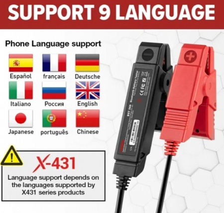 Tester de baterii auto launch x431 Bst360 bluetooth alternator, electromotor auto - Img 4