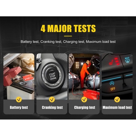 Tester pentru baterii auto cu imprimanta AUTOOL BT760, 6 - 32volti - Img 2