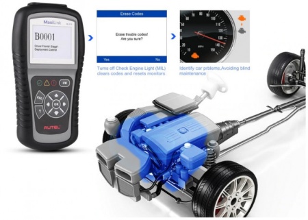 Autel MaxiLink ML519 tester auto portabil multimarca, aparat original - Img 2