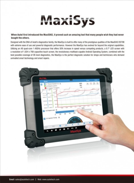Autel Maxisys MS908 9.7 inch LED - Tester Auto Profesional Universal Produs Original 100% - Img 6